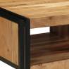 Solid Wood Acacia Coffee Table - 50x50x38 cm | HipoMarket UK