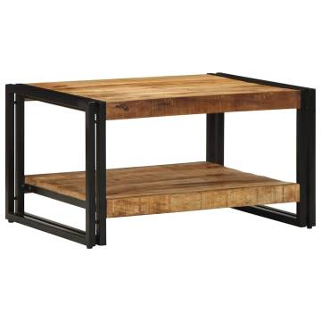 Coffee Table 70x50x38 cm - Solid Rough Wood Mango | Hipo Market