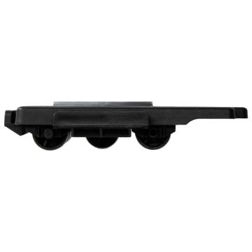 Moving Dollies with 8 Wheels - 20 pcs Black Polypropylene 150 kg