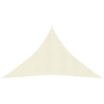 Cream Sunshade Sail 3.5x3.5x4.9 m | 160 g/m² HDPE