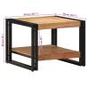 Coffee Table 50x50x38 cm Solid Wood Acacia - Durable & Stylish