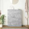 Concrete Grey Sideboard - Stylish & Durable 80x35x99 cm