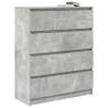 Concrete Grey Sideboard - Stylish & Durable 80x35x99 cm