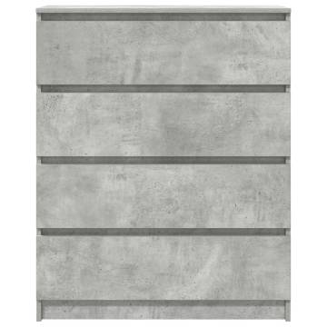 Concrete Grey Sideboard - Stylish & Durable 80x35x99 cm