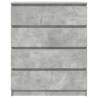 Concrete Grey Sideboard - Stylish & Durable 80x35x99 cm