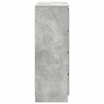 Concrete Grey Sideboard - Stylish & Durable 80x35x99 cm