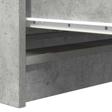 Concrete Grey Sideboard - Stylish & Durable 80x35x99 cm