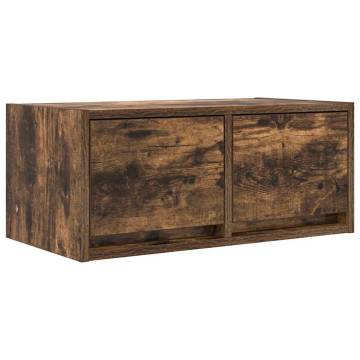 Stylish Smoked Oak TV Cabinets - 2 Piece Set | HipoMarket