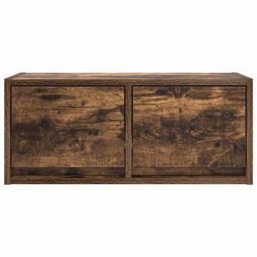 Stylish Smoked Oak TV Cabinets - 2 Piece Set | HipoMarket