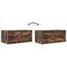 Stylish Smoked Oak TV Cabinets - 2 Piece Set | HipoMarket