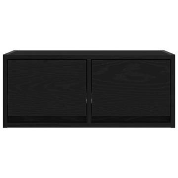 Stylish Black Oak TV Cabinet - Space Saving Design | HipoMarket