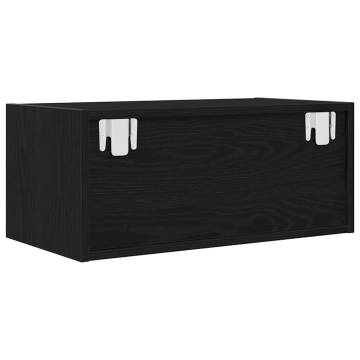 Stylish Black Oak TV Cabinet - Space Saving Design | HipoMarket