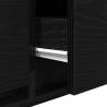 Stylish Black Oak TV Cabinet - Space Saving Design | HipoMarket