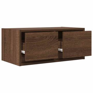 TV Cabinets 2 pcs Brown Oak | Engineered Wood | HipoMarket