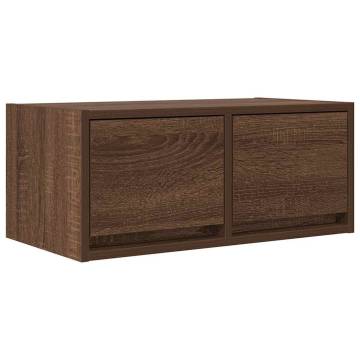 TV Cabinets 2 pcs Brown Oak | Engineered Wood | HipoMarket