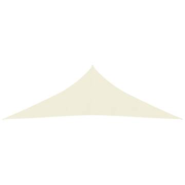 Cream Sunshade Sail 3.5x3.5x4.9 m | 160 g/m² HDPE