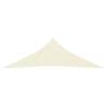 Cream Sunshade Sail 3.5x3.5x4.9 m | 160 g/m² HDPE