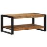 Solid Mango Wood Coffee Table - 90x50x38 cm | Hipomarket UK