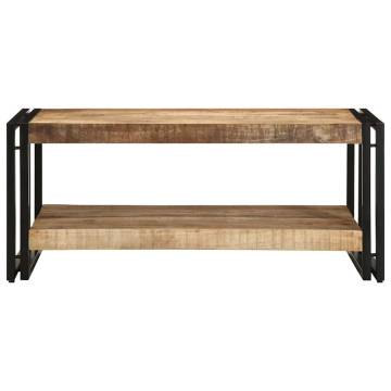 Solid Mango Wood Coffee Table - 90x50x38 cm | Hipomarket UK