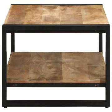 Solid Mango Wood Coffee Table - 90x50x38 cm | Hipomarket UK