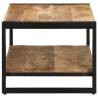 Solid Mango Wood Coffee Table - 90x50x38 cm | Hipomarket UK