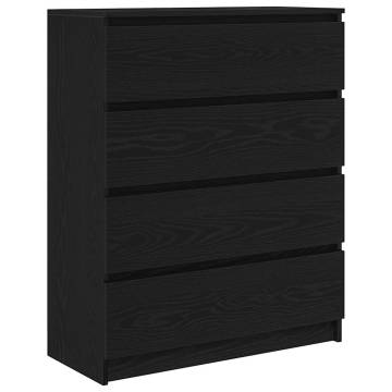 Stylish Black Oak Sideboard - 80x35x99 cm | HipoMarket