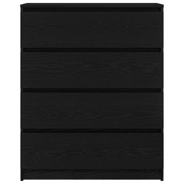 Stylish Black Oak Sideboard - 80x35x99 cm | HipoMarket