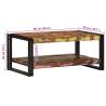 Multicolour Coffee Table - Solid Reclaimed Wood | HipoMarket