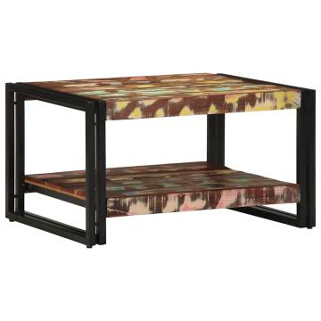 Multicolour Reclaimed Wood Coffee Table - 70x50x38 cm