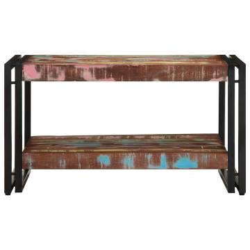 Multicolour Reclaimed Wood Coffee Table - 70x50x38 cm