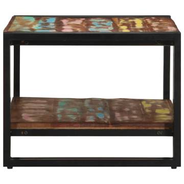 Multicolour Reclaimed Wood Coffee Table - 70x50x38 cm