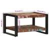 Multicolour Reclaimed Wood Coffee Table - 70x50x38 cm