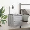  Wall-mounted Bedside Cabinet Grey Sonoma 38x34x40 cm Colour grey sonoma Quantity in Package 1 