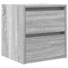 Wall-mounted Bedside Cabinet Grey Sonoma | 38x34x40 cm