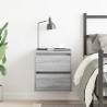 Wall-mounted Bedside Cabinet Grey Sonoma | 38x34x40 cm