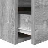 Wall-mounted Bedside Cabinet Grey Sonoma | 38x34x40 cm