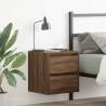  Wall-mounted Bedside Cabinets 2 pcs Brown Oak 38x34x40 cm Colour brown oak Quantity in Package 2 