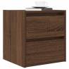 Wall-Mounted Bedside Cabinets - 2 pcs Brown Oak | HipoMarket