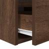 Wall-Mounted Bedside Cabinets - 2 pcs Brown Oak | HipoMarket