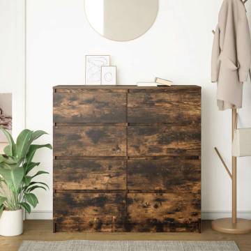 Stylish Smoked Oak Sideboard - 100x35x99 cm | HipoMarket