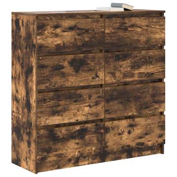 Stylish Smoked Oak Sideboard - 100x35x99 cm | HipoMarket