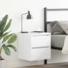  Wall-mounted Bedside Cabinets 2 pcs White 38x34x40 cm Colour white Quantity in Package 2 