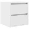 Wall-mounted Bedside Cabinets - 2 pcs White | HipoMarket