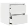 Wall-mounted Bedside Cabinets - 2 pcs White | HipoMarket