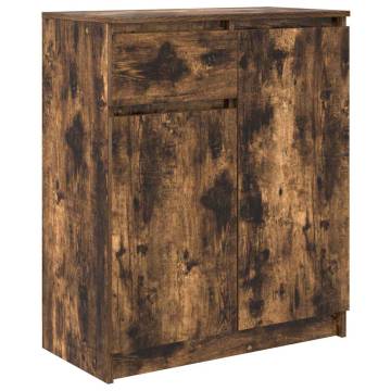 Stylish Smoked Oak Sideboard with Drawer | 71x35x84 cm