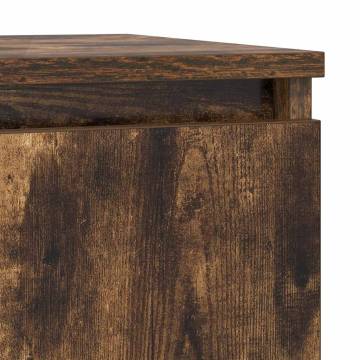 Stylish Smoked Oak Sideboard with Drawer | 71x35x84 cm