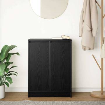 Black Oak Sideboard - 57x34x76 cm | Stylish Storage Solution