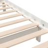 White Solid Wood Bed Frame 120x200 cm - Stylish & Sturdy