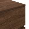 Stylish Brown Oak Bedside Cabinets with 3 Drawers - 2 pcs