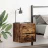  Wall-mounted Bedside Cabinet Smoked Oak 38x34x40 cm Colour smoked oak Quantity in Package 1 